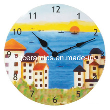 Ceramic Wall Clock, Sublimation Coated Wall Clock